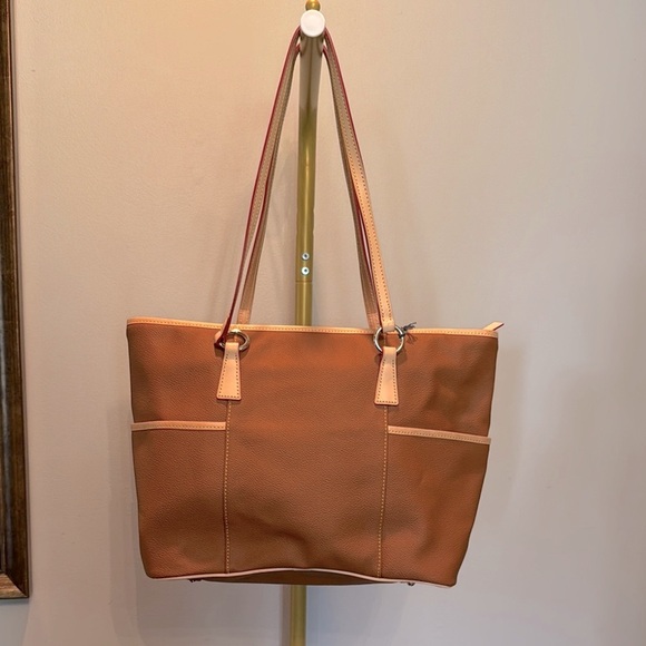 Dooney & Bourke Helena shopper Brown Tote Bag with Leather Accents NWT - Picture 14 of 16